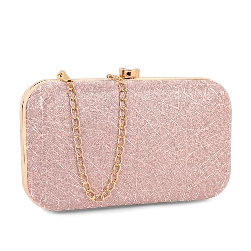 ADISA Constellation formal party clutch with gold chain for women and girls (CL106-PIN)