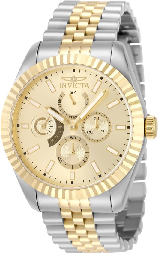 Invicta Specialty Quartz Gold Dial Analog Watch for - Men 49540
