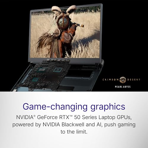 Alienware 18 Area-51 Gaming Laptop, AI Enabled Core Ultra 9 275HX Proc, 32GB DDR5, 2TB SSD, RTX 5080 16GB GDDR7 Graphics, 18.0" WQXGA 300Hz 500 nits Display, Liquid Teal Color, Win 11 + MSO'24,4.34kg