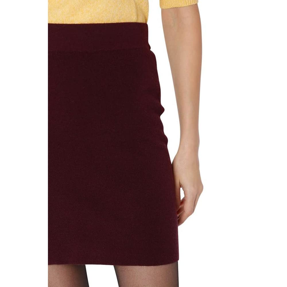 VERO MODA Regular Fit Skirt(291378901_Winetasting_M)