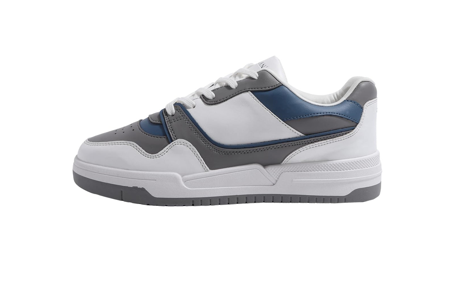 Neeman's The White Pop Sneakers for Men | Comfortable & Flexible EVA Sole | Grey/Blue UK9
