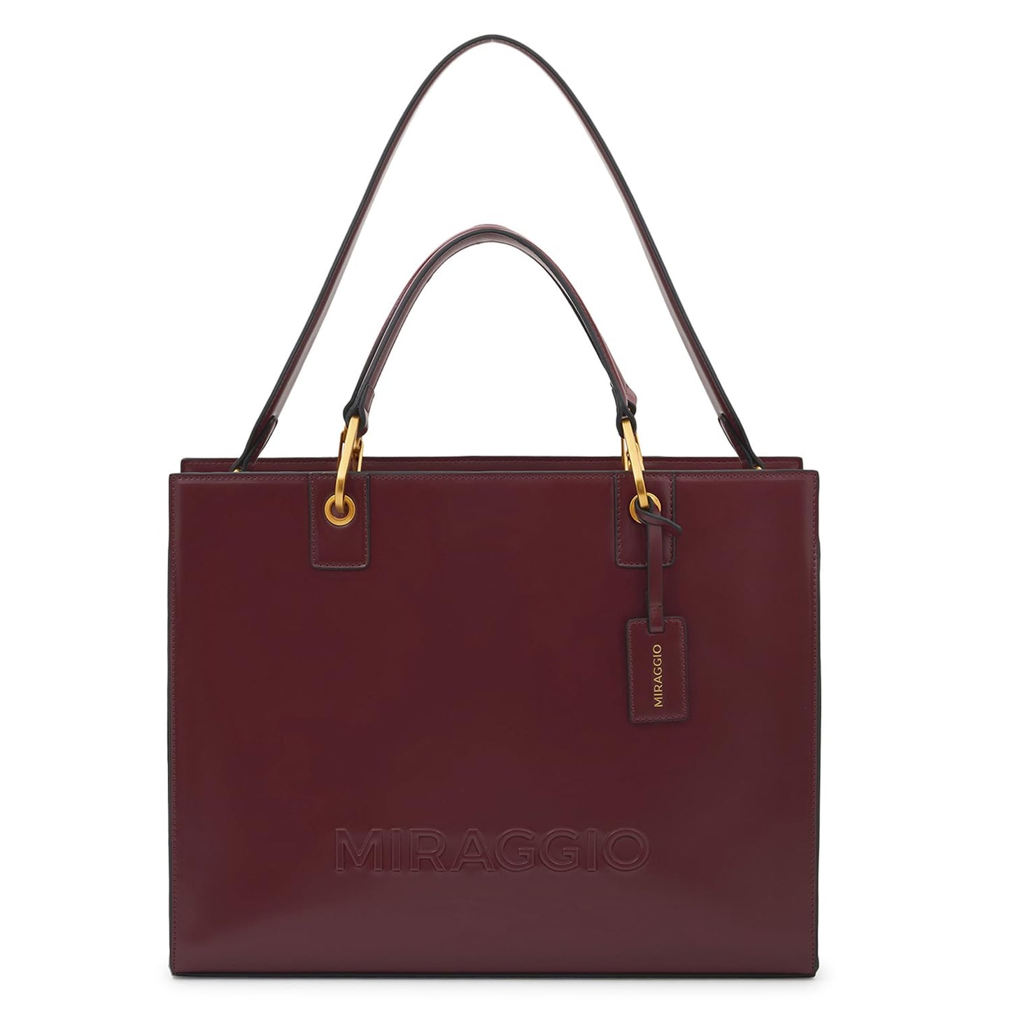 Miraggio Ace Laptop Tote Bag For Women With Detachable Sling Strap | Fits Upto 14 Inches Laptop | Office Bag For Women Stylish (Wine)