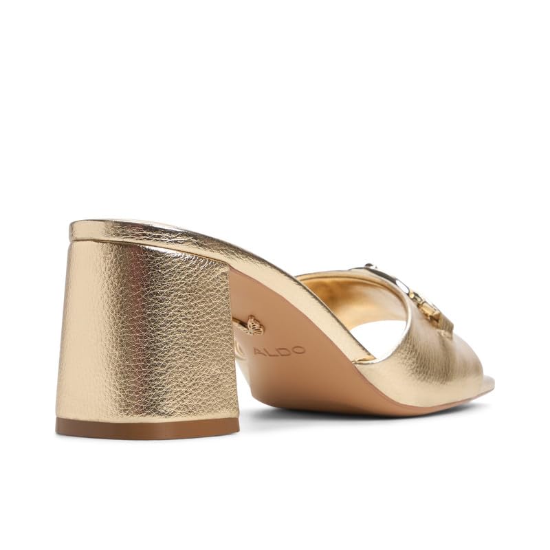 Aldo SUNGLOW-IN710 Women Gold Block Heel Sandals