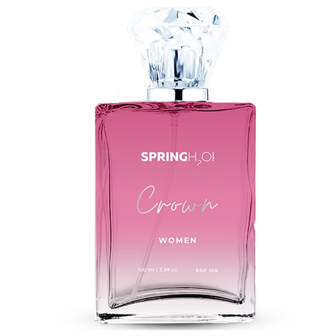 Spring H2O Crown Eau De Parfume For Women | Long-Lasting Luxury Fragrance | Elegant parfume | 100ml Spray Bottle