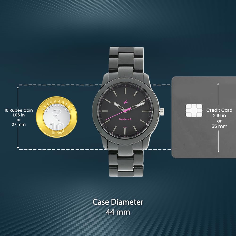 Fastrack Trendies Analog Black Dial Women's Watch NM68006PP01/NN68006PP01