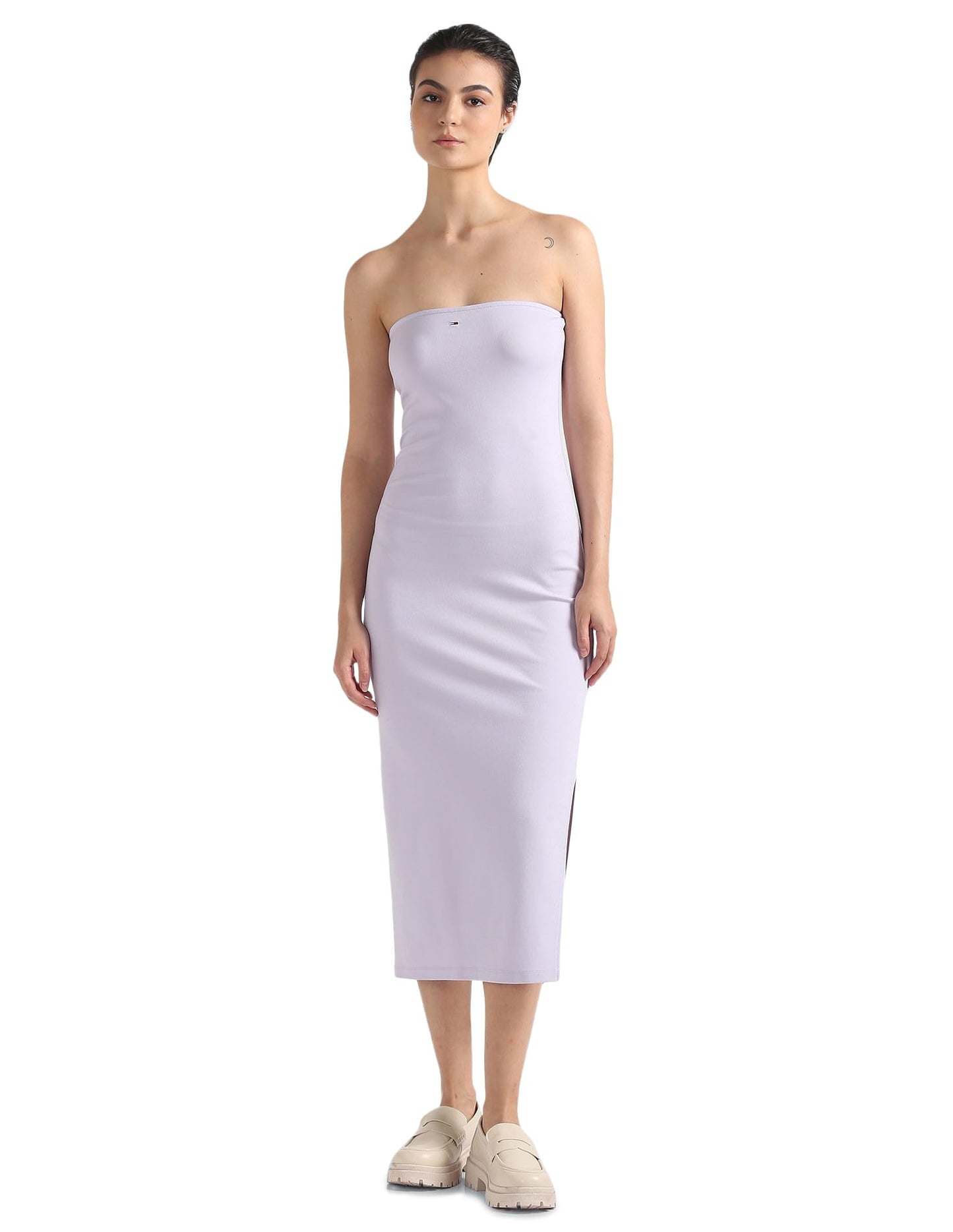 Tommy Hilfiger Women's Rayon Bodycon Midi Casual Dress