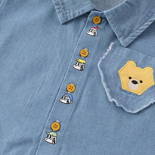 Hoscotch Boys Solid Blue Short Sleeves Short Set For Ages(2-3 Years)
