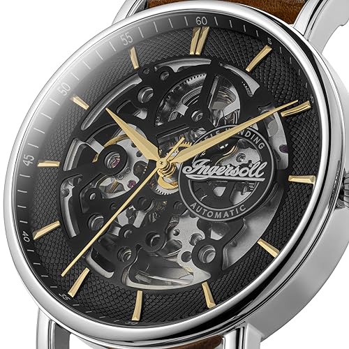 Ingersoll The Prince Automatic Black Skeleton Dial Analog Watch - for Men I18501