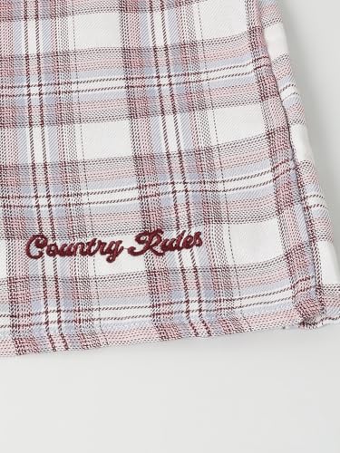 Max Girls Checked Shirt (Red_10-12 Y)
