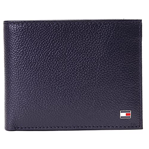 Tommy Hilfiger Leather Chase Mens Passcase Wallet Navy(8903496160604)
