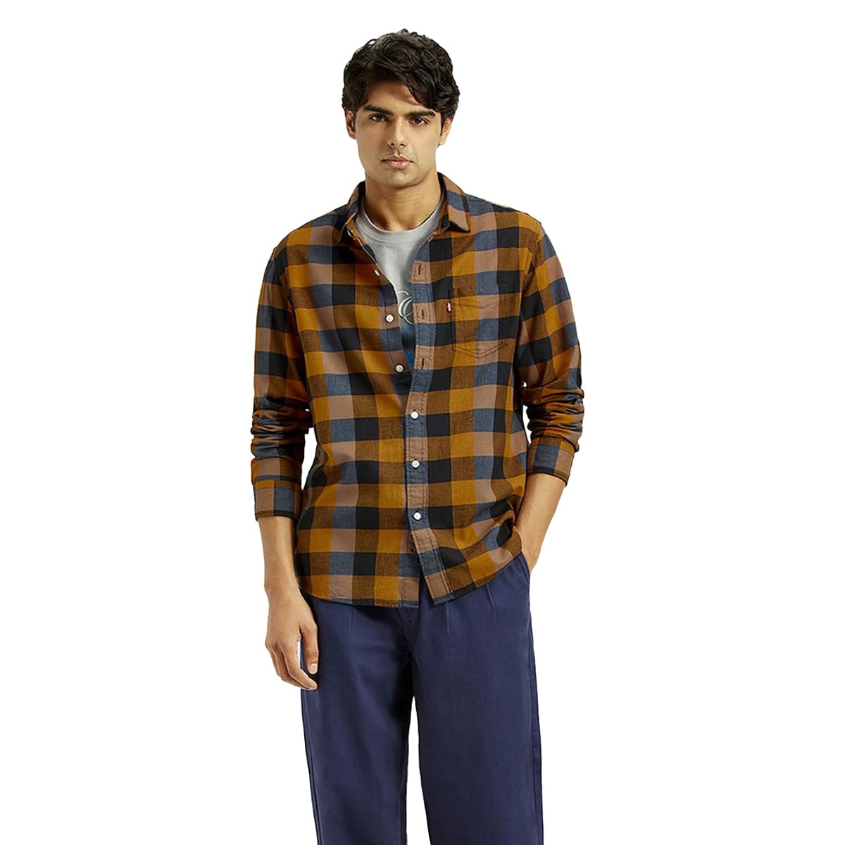 Levi's Men's Slim Fit Shirt (32907-0528_Multi