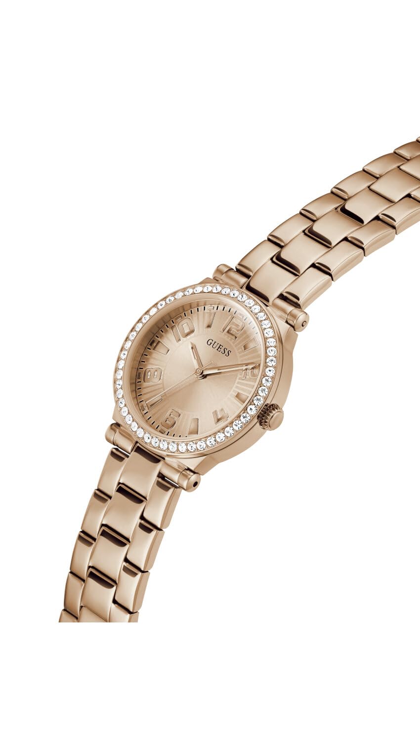 GUESS Stainless Steel Analog Rose Gold Dial Women's Watch-Gw0686L3, Band Color-Rose Gold
