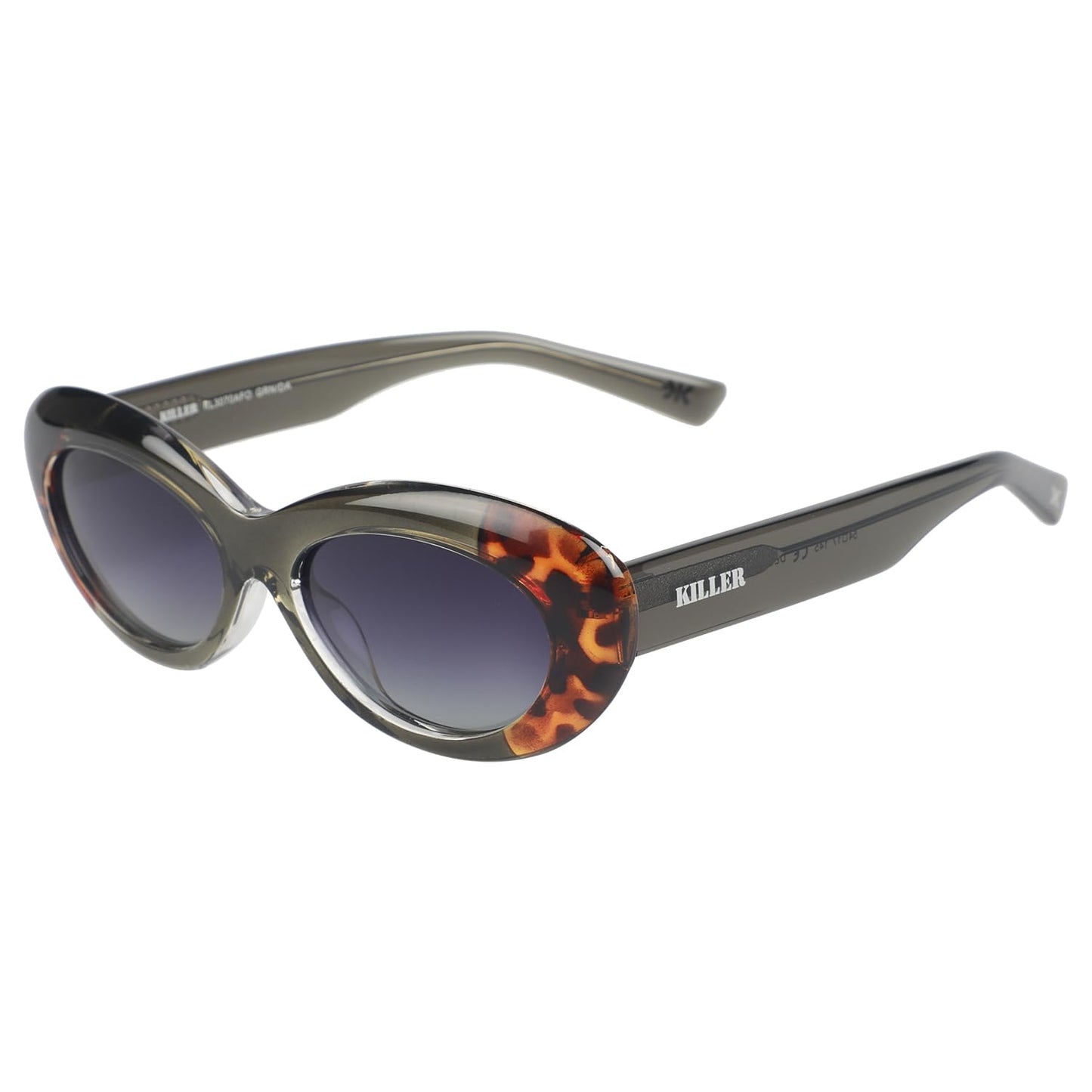 KILLER Women's Sunglass, Oval Shaped Acetate Frame Polarized Lens Sunglasses Case For Women, Girls, Gradient Lens Sunglasses