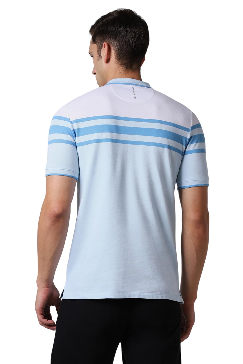 Van Heusen Men's Regular Fit T-Shirt (VFKPARGF004297_Blue