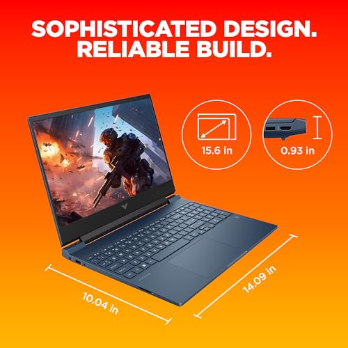 HP Victus, 12th Gen Intel Core i5-12450H, NVIDIA RTX 2050 Gaming Laptop (16GB DDR4, 512GB SSD), 144Hz, IPS, 15.6"/39.6cm, FHD, Win 11, Office 21, Blue, 2.3kg, Enhanced Cooling, fa1227TX/fa1314TX