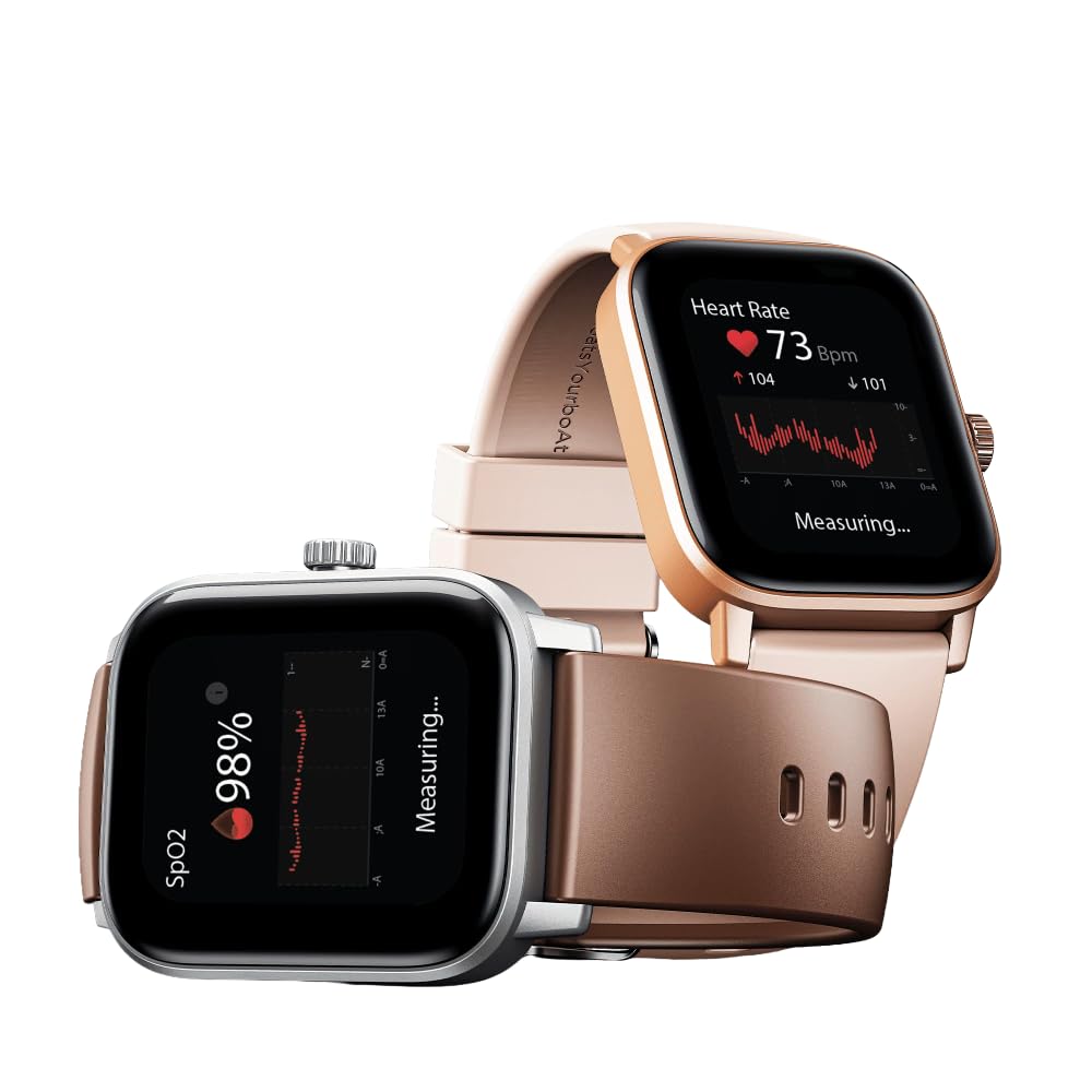 boAt Wave Astra Neo Smartwatch Bluetooth Calling, 1.83” HD Display, Health & Wellness Suite, IP68 Resistance, Functional Crown (Timber Brown)