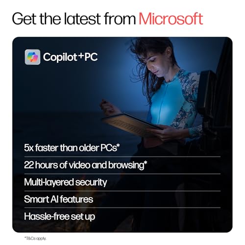 HP OmniBook 5 QC Snapdragon X1-26-100 Next Gen AI Laptop, (16GB LPDDR5x, 1TB SSD), 2K,14''/35.6cm OLED, Win11,Office24, Silver,1.35kg, FHD Camera w/Privacy Shutter, Backlit, he0015QU