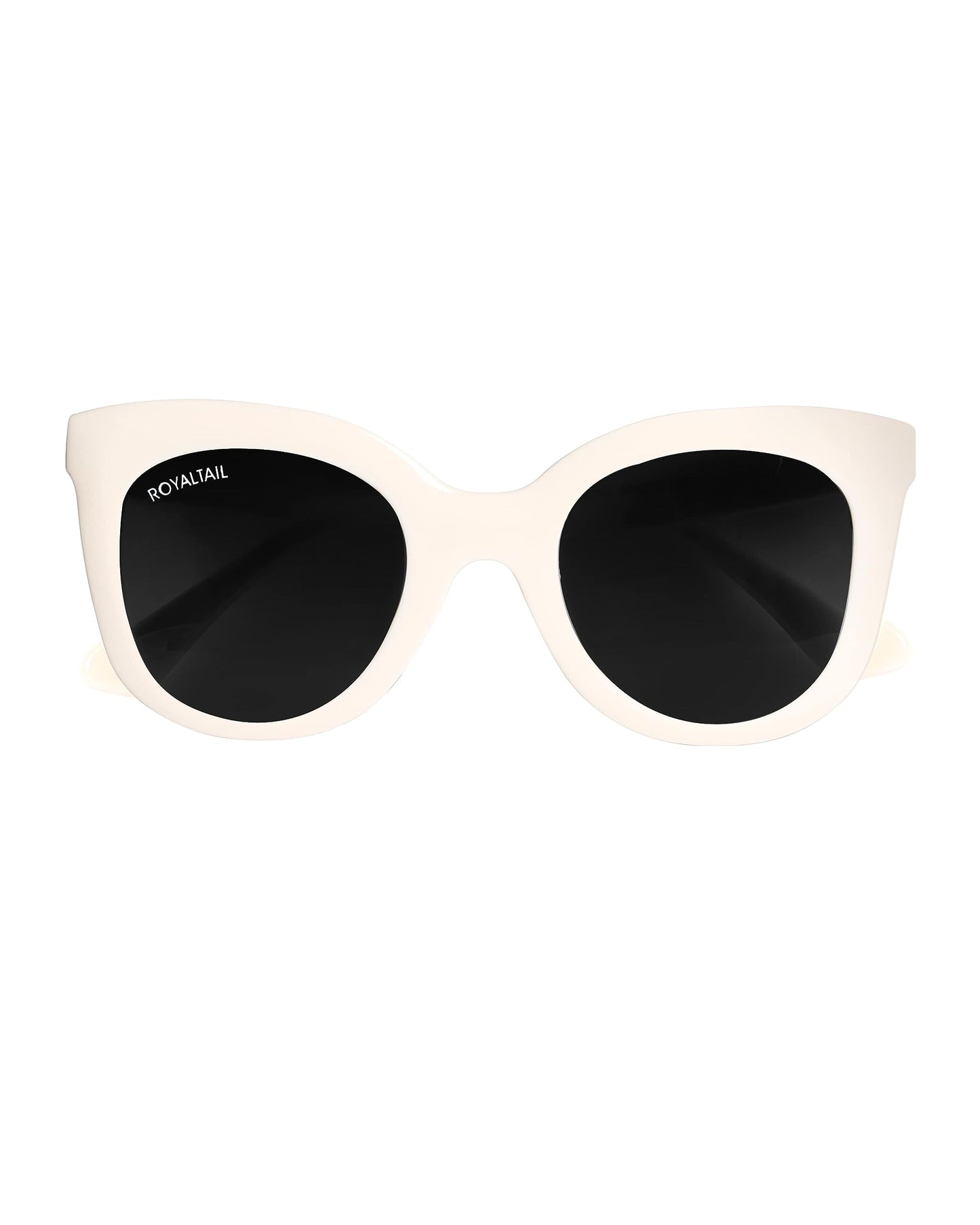Royaltail Oval Shape Sunglasses Black Frame & Black Glass Unisex 100% UV Protected | For Men & Women | For Protection, Safety, Party, Styling