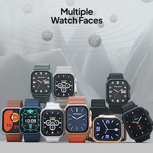 Fire-Boltt Gladiator + 1.96 AMOLED Display Luxury Smartwatch, Rotating Crown, 115+ Sports Modes & Bluetooth Calling, AI Voice Assistant, Gaming