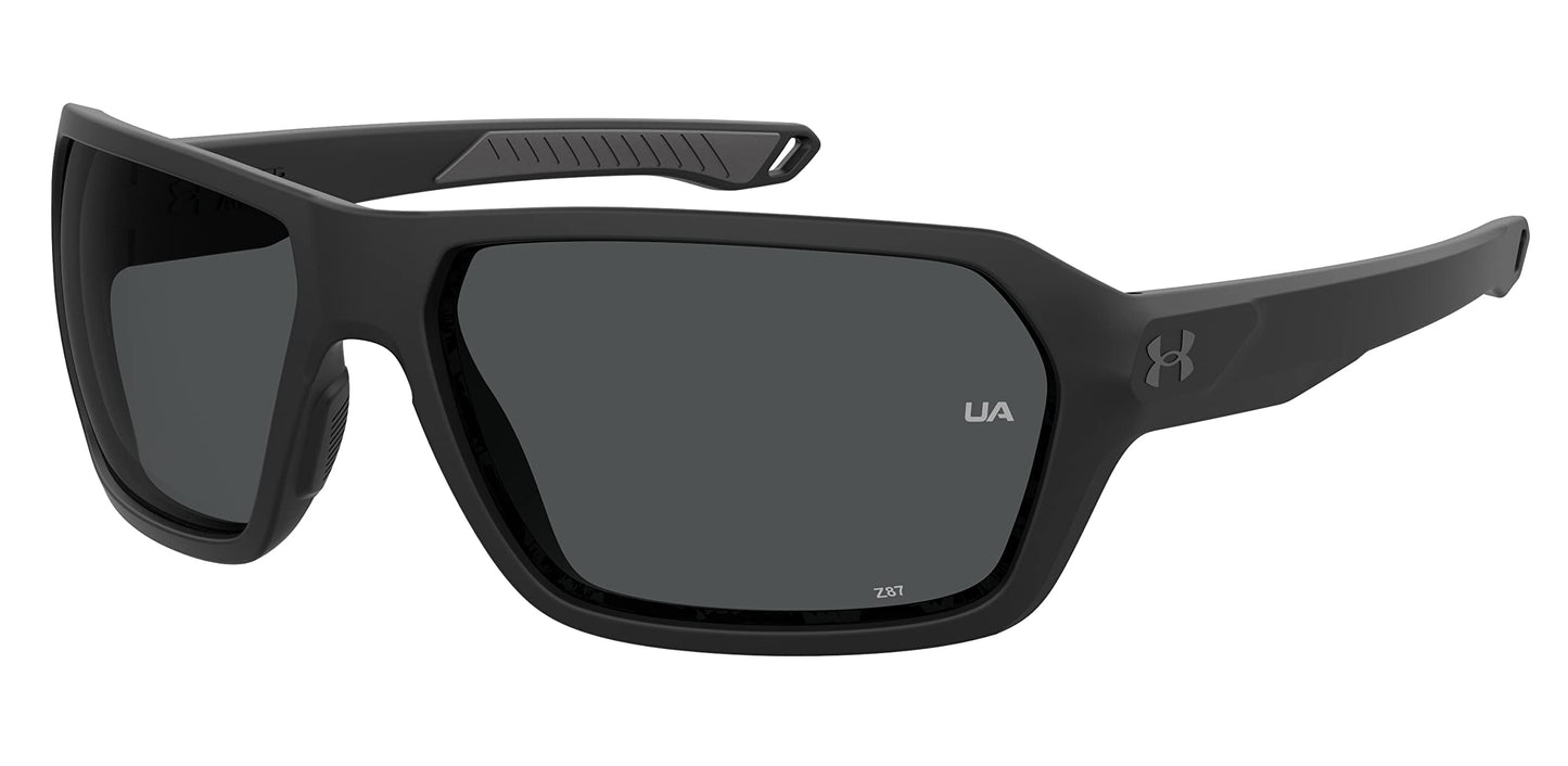 Under Armour Non-Polarized Square Male's Sunglasses-(UA RECON 003 64KA| Black color
