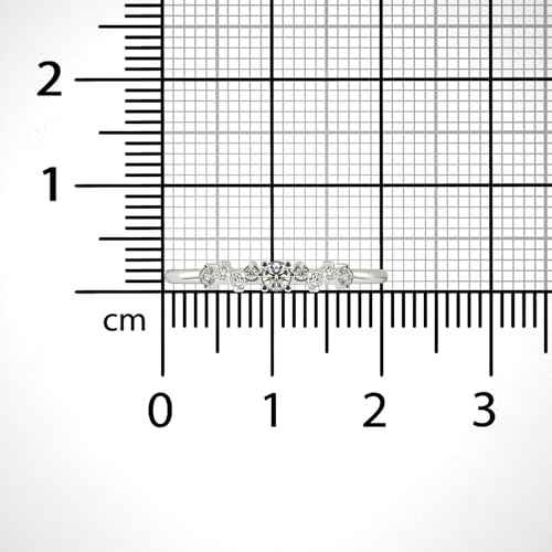 VALANOVA Sterling Silver & Certified Lab Grown Diamond 0.14cts | Ring For Women/Girls | Stylish & Elegant | VGR0393 | Ring Size: 7