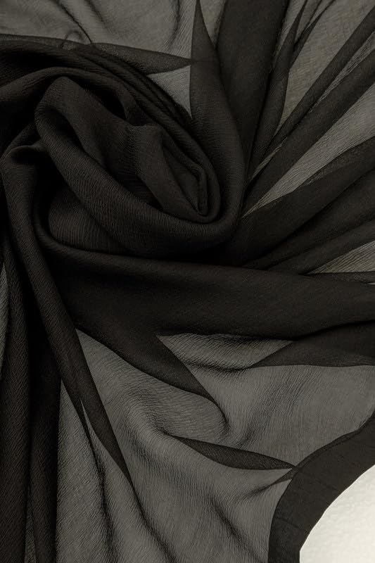 Soch Womens Black Embellished Georgette Suit Set with Dupatta