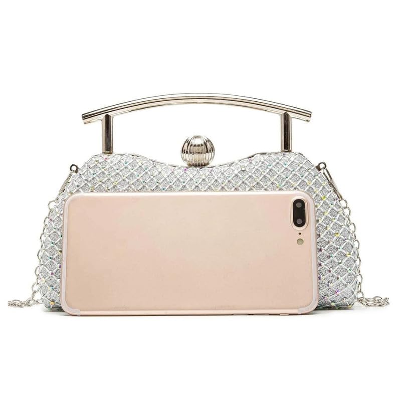 Mastyle® Diamond Clutch Handbag For Women With Rhinestone Surface And Shining Glitter Finish