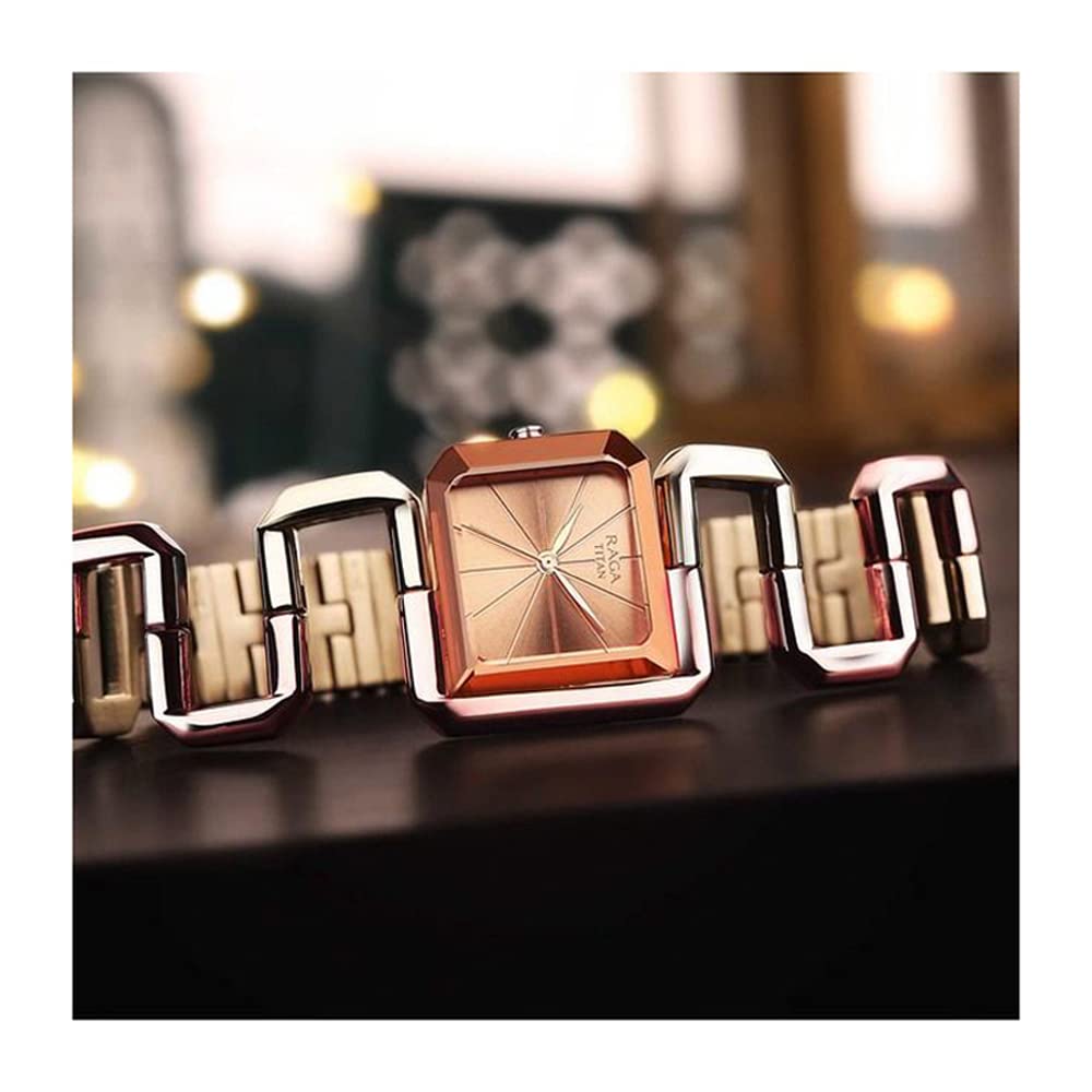 Titan Analog Purple Dial Women's Watch-95197WM01