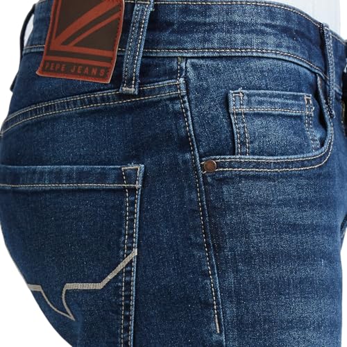 Pepe Jeans Men's Slim Jeans (PM208194Q033_Dark Indigo