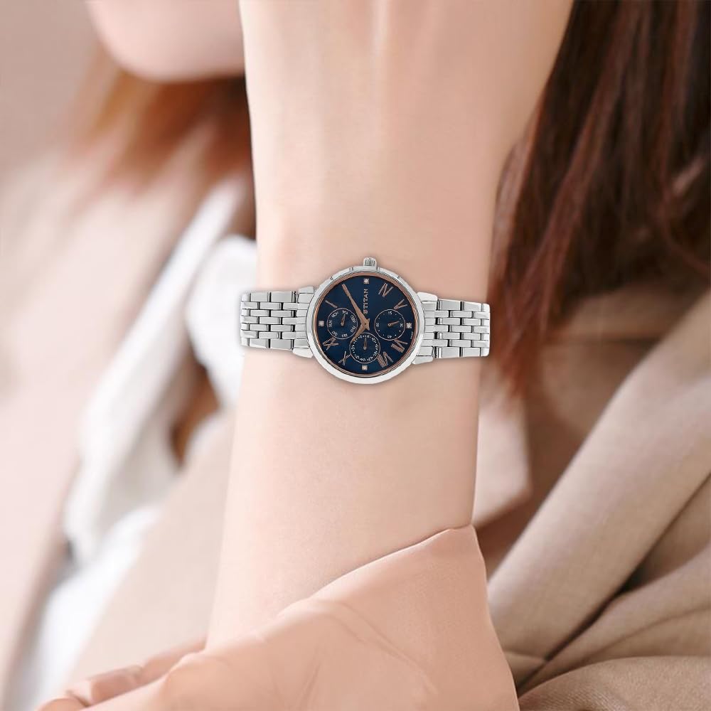 Titan Ladies Neo - Ii Analog Blue Dial Women's Watch NM2569SM01/NN2569SM01