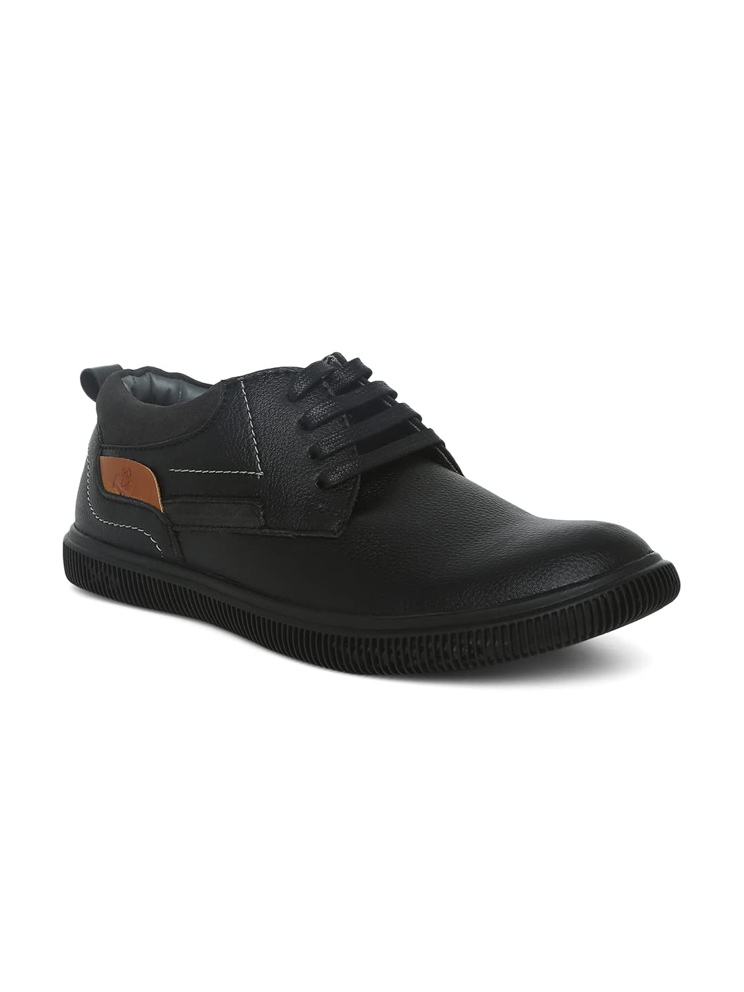 Jaripeo Wilfred Premium Vegan Synthetic Black Casual Shoes for Men: Size UK 9