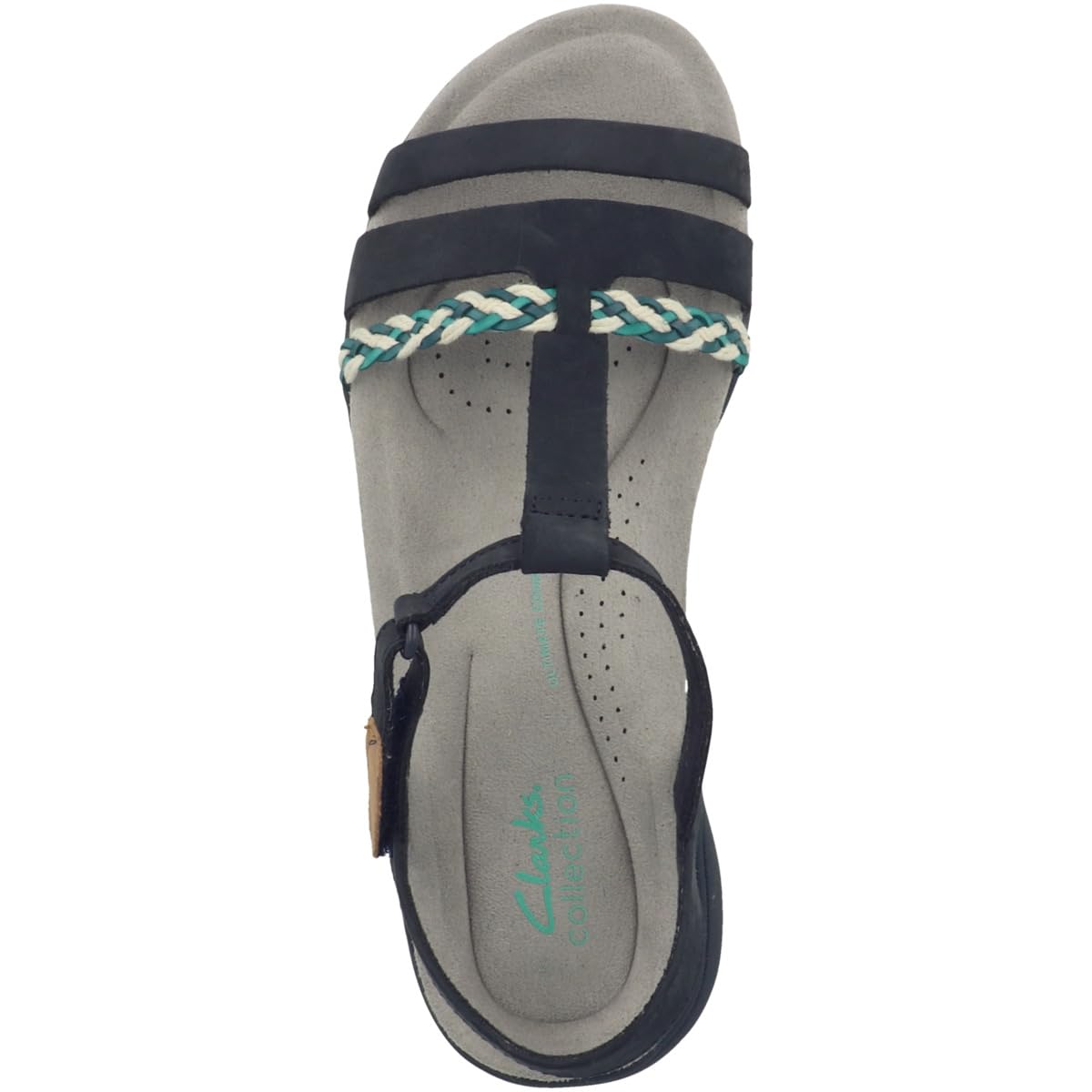 Clarks womens Sandals Navy Nubuck Sandal - 6 UK (261711284)