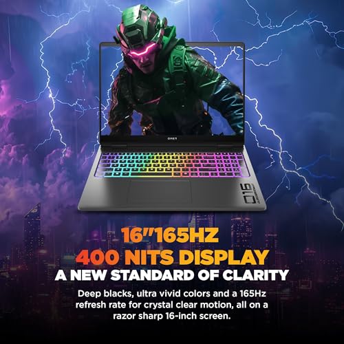 HP Smartchoice Omen 16 Max, AMD Ryzen AI 9 HX 375, 12GB RTX 5070 Ti, 32GB DDR5, 1TB SSD, 2K,165Hz, 400 nits,3ms, IPS, 16''/40.6cm, Win11,Office24, Shadow Black, 2.71kg, ak0070ax, RGB Gaming Laptop