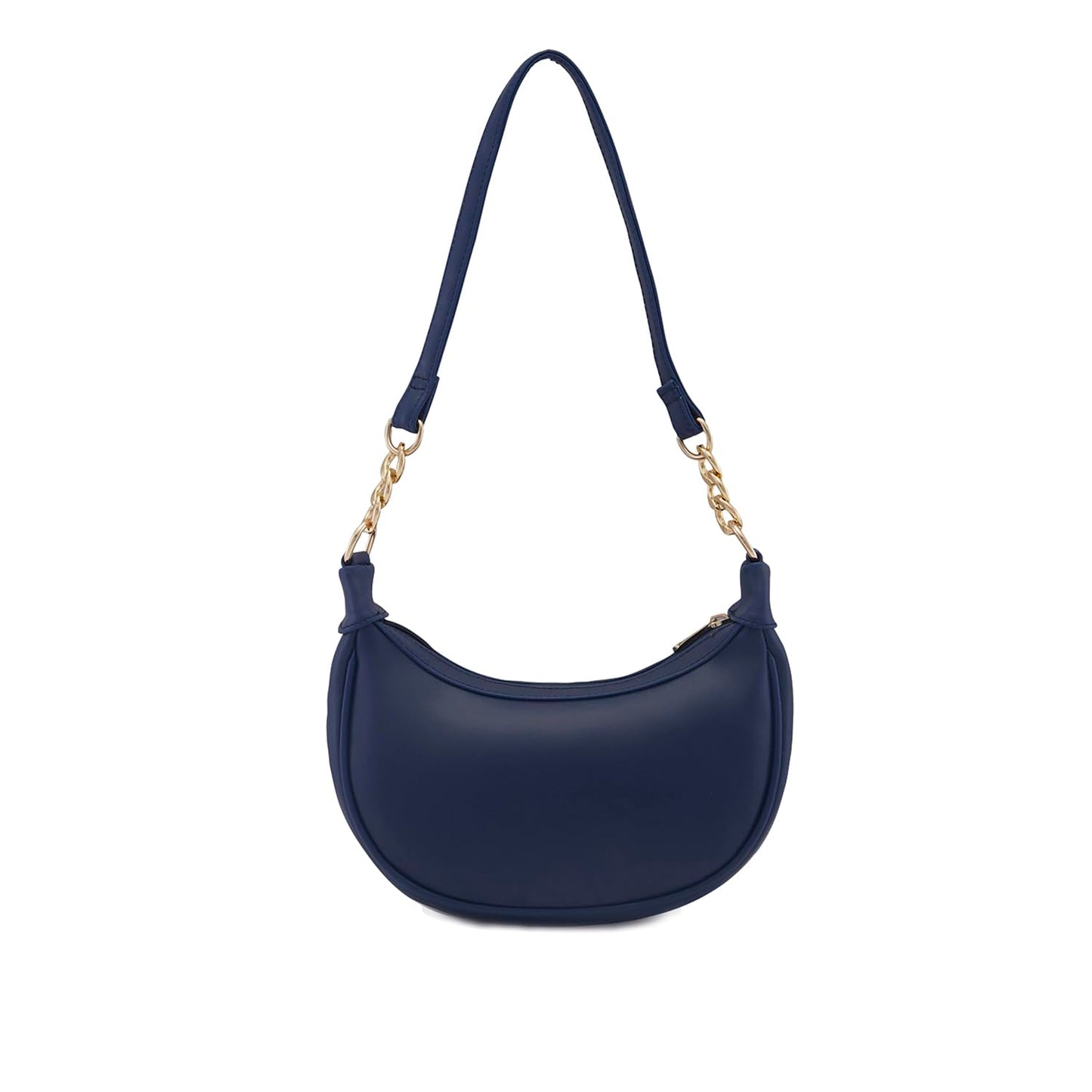 Caprese Charlot Baguette, Navy-Medium | Sleek Handbag for Women with Animal Print | Secure Top Zip | Perfect for Casual & Daily Use