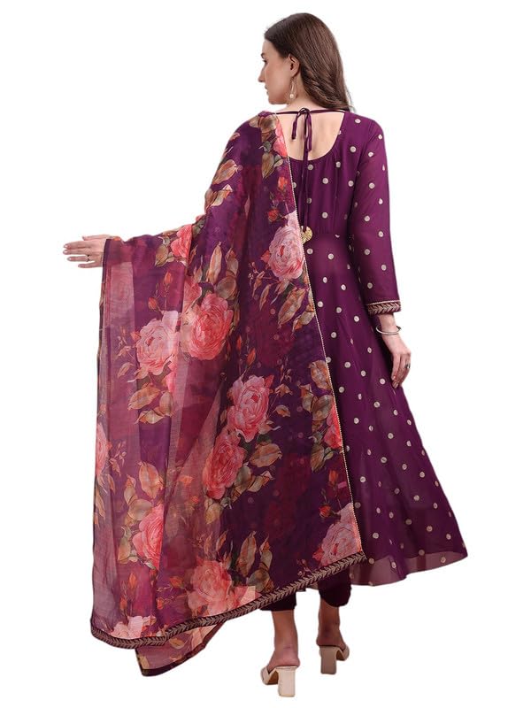 Ahalyaa Women's Polyester Salwar_Suit_Set (AHKUPNDU-COMBO-1112_Purple