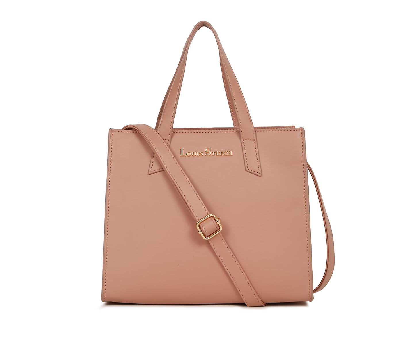 LOUIS STITCH Stylish Pink Handbag for Women | Ladies Satchel Handbag for Travel, Office, College | LDB-VF1039-HBPK