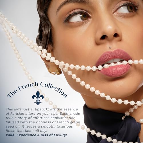 Pilgrim Oh So Crème! Premium Matte Liquid Lipstick | Most Lightweight & Transfer-proof Lipstick | Highly Pigmented & Long-Lasting | 3.5ml (Mauve Affaire-23)