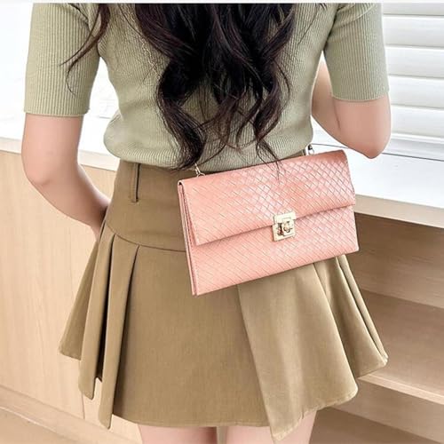 CALANDIS™ Women Clutch Elegant Handbag Pouch Purse Crossbody for Party Travel Shopping Pink | Womens Handbags & Bags