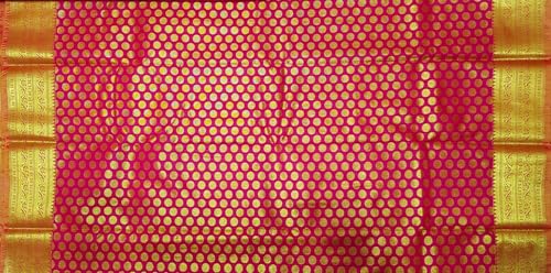 SREE KUMARAN Women's Kanchipuram Silk Pure Pattu Sarees With Blouse (VSK138-2) (VSK242-1)