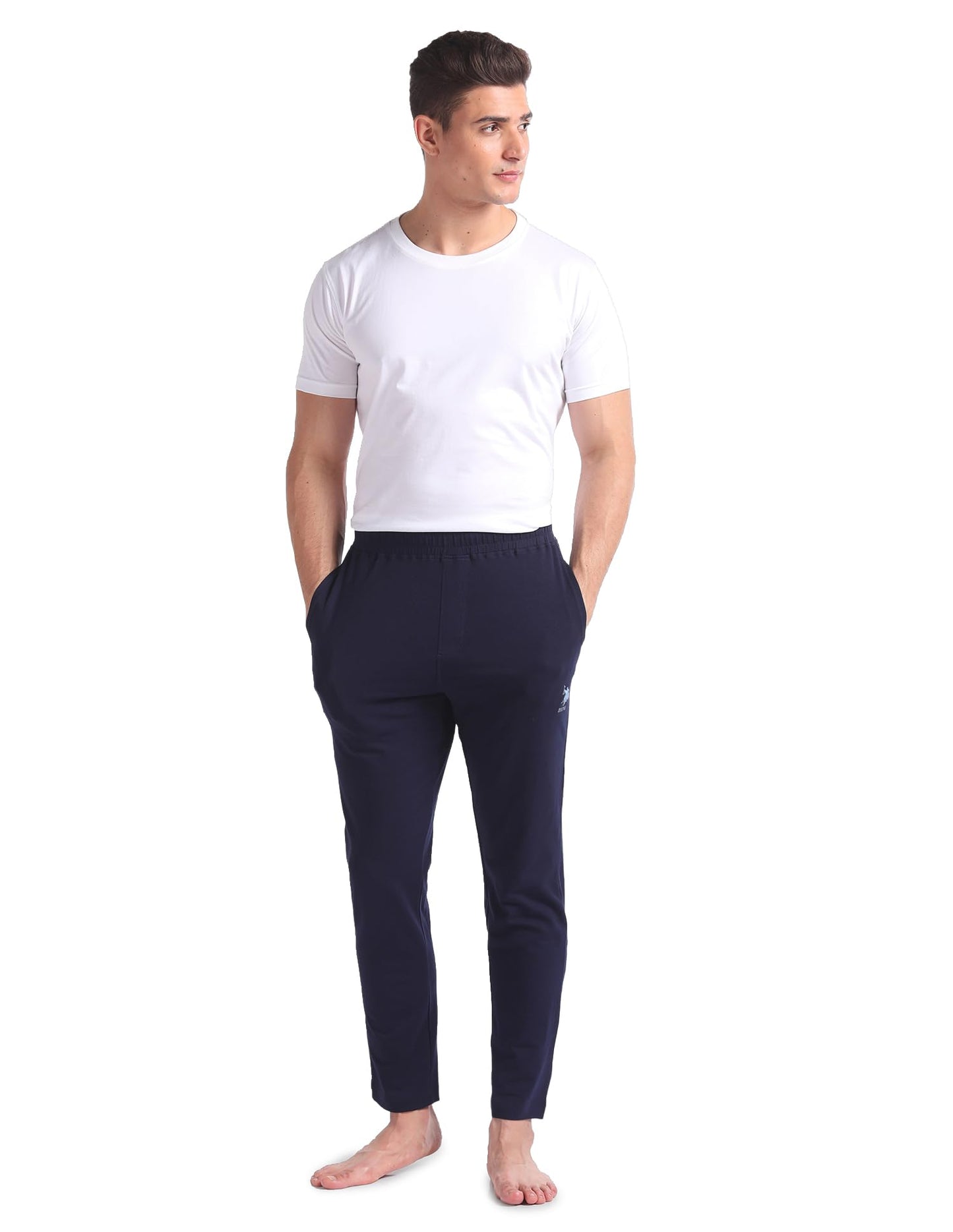 U.S. POLO ASSN.. Mens OELP1 Cotton Stretch Lounge Pants(OELP1-PL_Navy_XL)