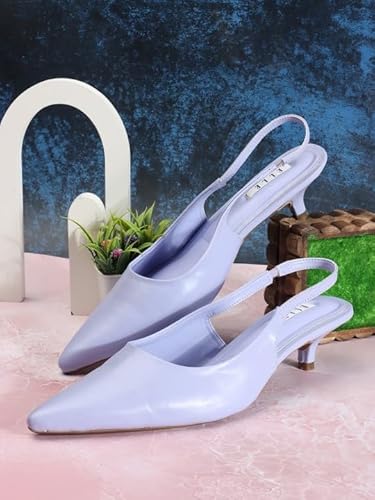 ELLE Women Mule Shoes, Colour-Lavender,Size-UK 3
