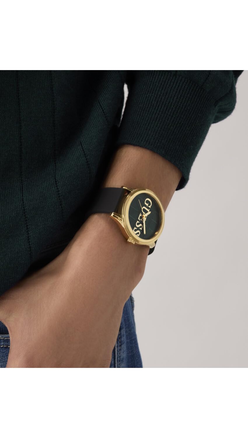 GUESS Analog Green Dial Men's Watch-GW0887G2