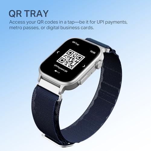 boAt New Launch Storm Infinity Max, 20 Days Maximum Battery, Biggest Battery Capacity Ever! 2.01" (5.1cm) Display, Functional Crown, AI Nudges, BT Calling, Smart Watch for Men & Women (Sports Blue)