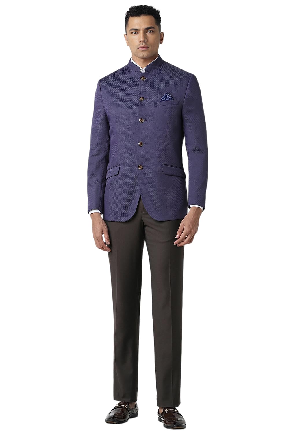 Van Heusen Men's Blazer (VHBZCSLFD35538_Purple