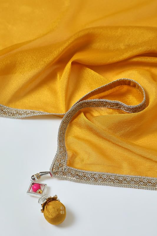 Soch Women's Brocade Salwar Suit (OWA4CD21032A_Mustard