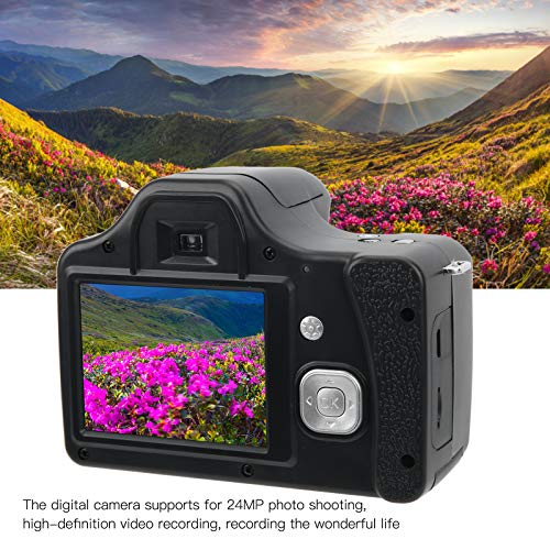 Ubervia Point & Shoot Digital Cameras - Digital Camera18X Digital Zoom 24MP Photos HD Video 3In LCD HD Screen Video Camera 32GB Memory Card CMOS 5MP Builtin Flash USB Charging Long Focal Length 1500Ma