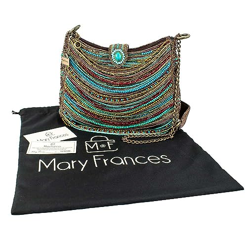 Mary Frances Sway with Me Beaded Shoulder Handbag, Multicoloured