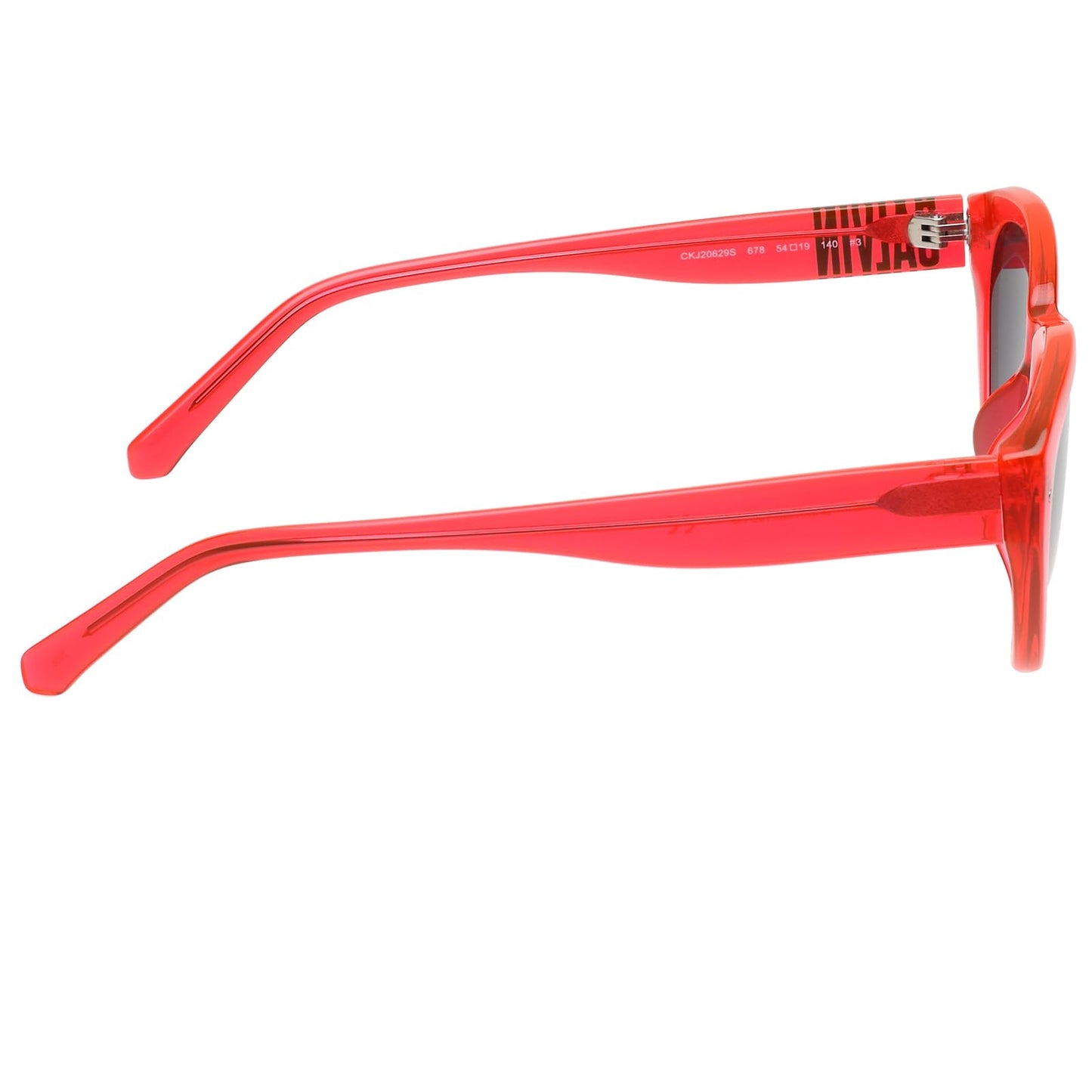 Calvin Klein Jeans|Pink Full-rim Cat-eye Branded Latest and Stylish Sunglasses|100% UV Protection (UV 400) Grey Lens|Women|Medium|CKJ 20629 678 54 S