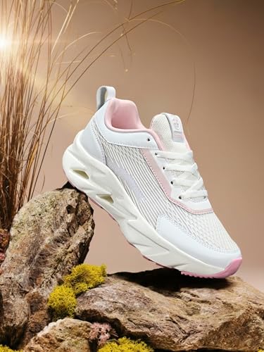 OFF LIMITS Women CLOUDPRO Running Shoes,Off White/Pink,5 UK