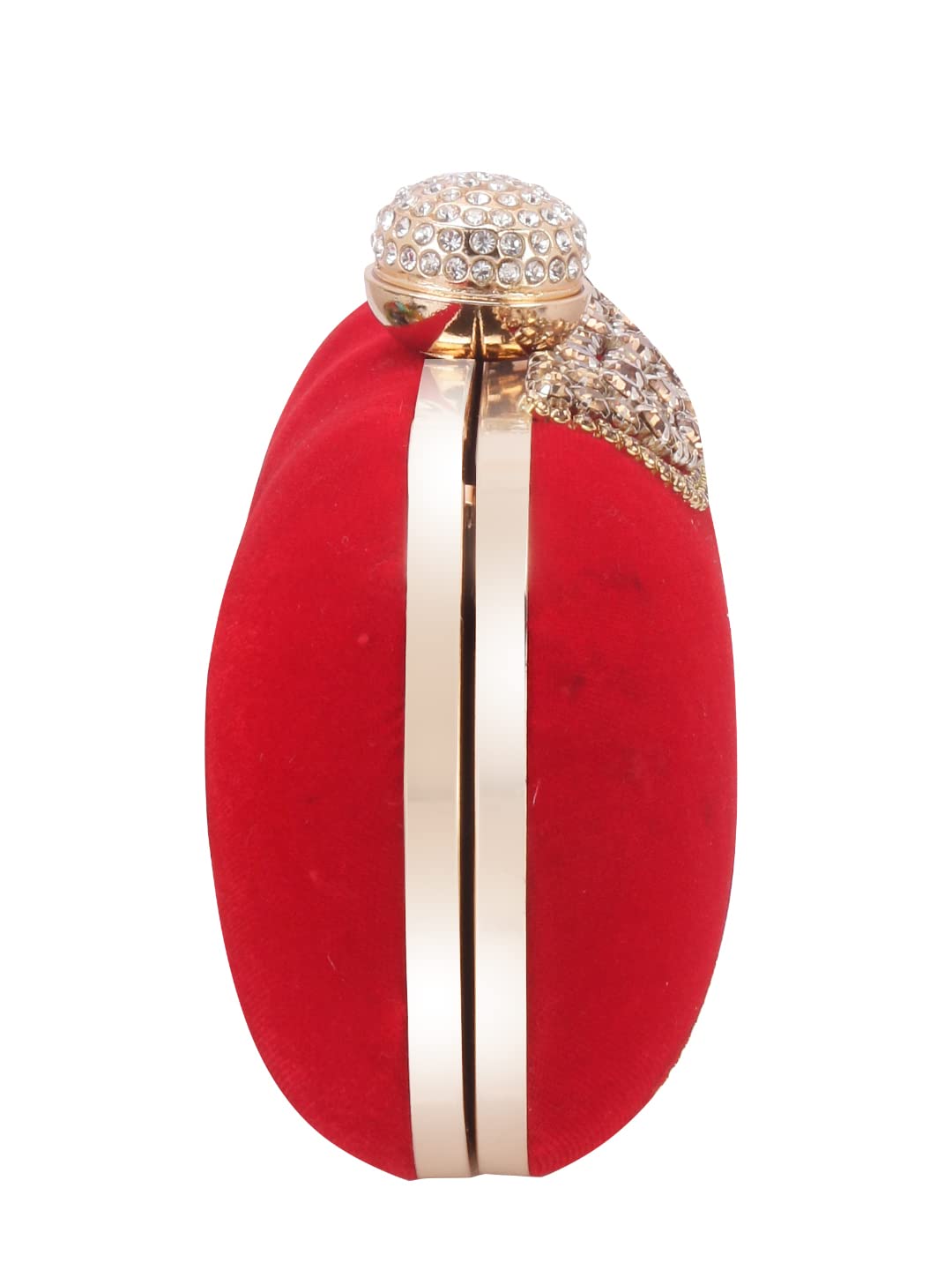 SWISNI Women's Handicraft Beautiful Box Clutch Bag ||Evening Party Clutch Bag Wallet Clutch||Clutch Purses for Women Wedding Handmade Evening Handbags Party Bridal Clutch(Red Color)